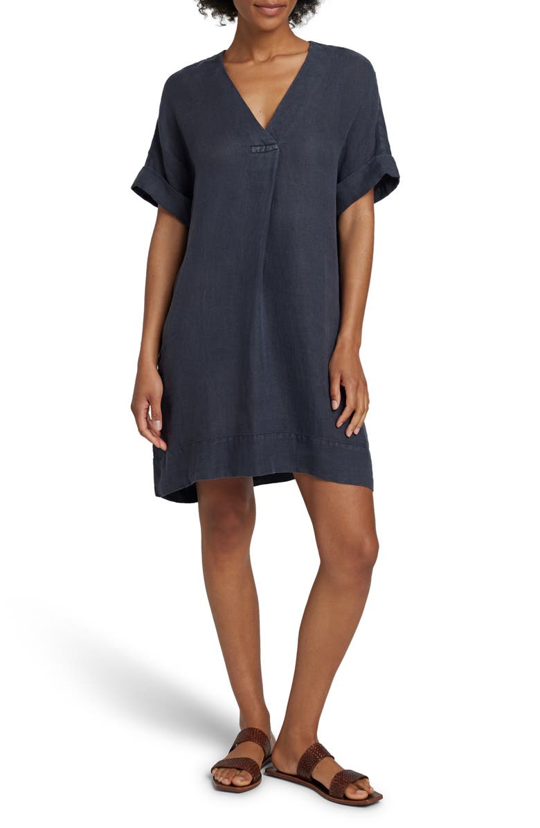 Faherty Sanibel Linen Shift Dress, Main, color, 