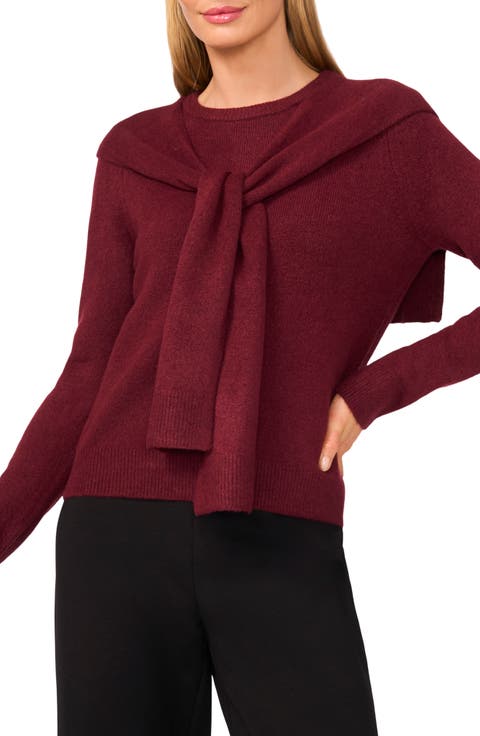 Shoulder Wrap Detail Sweater