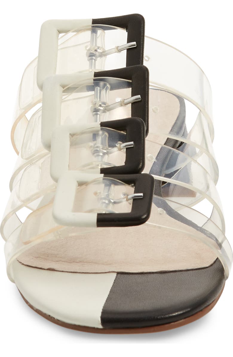Cecelia New York Lincoln Strappy Clear Slide Sandal, Alternate, color,