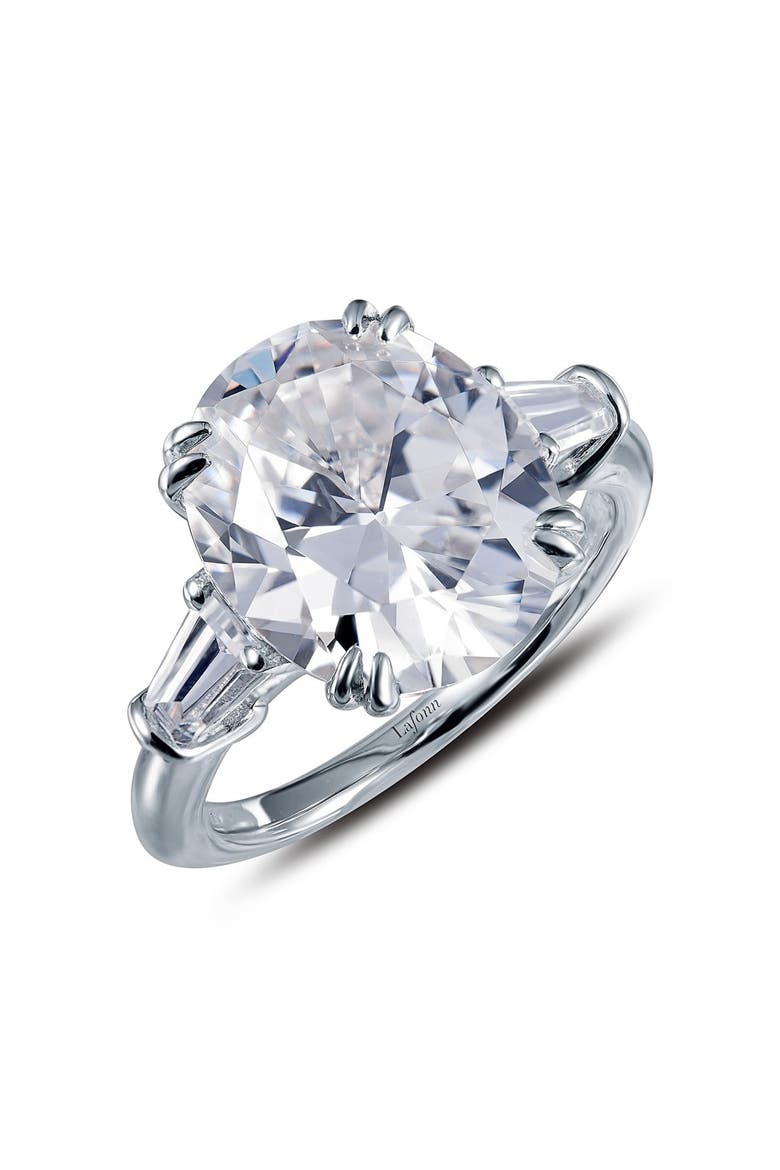 Three Stone Ring, Main, color, SILVER