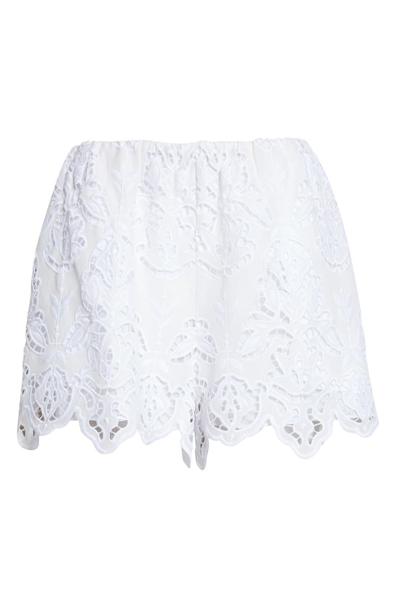 Toccin Pavlina Eyelet Embroidery Shorts, Alternate, color, 