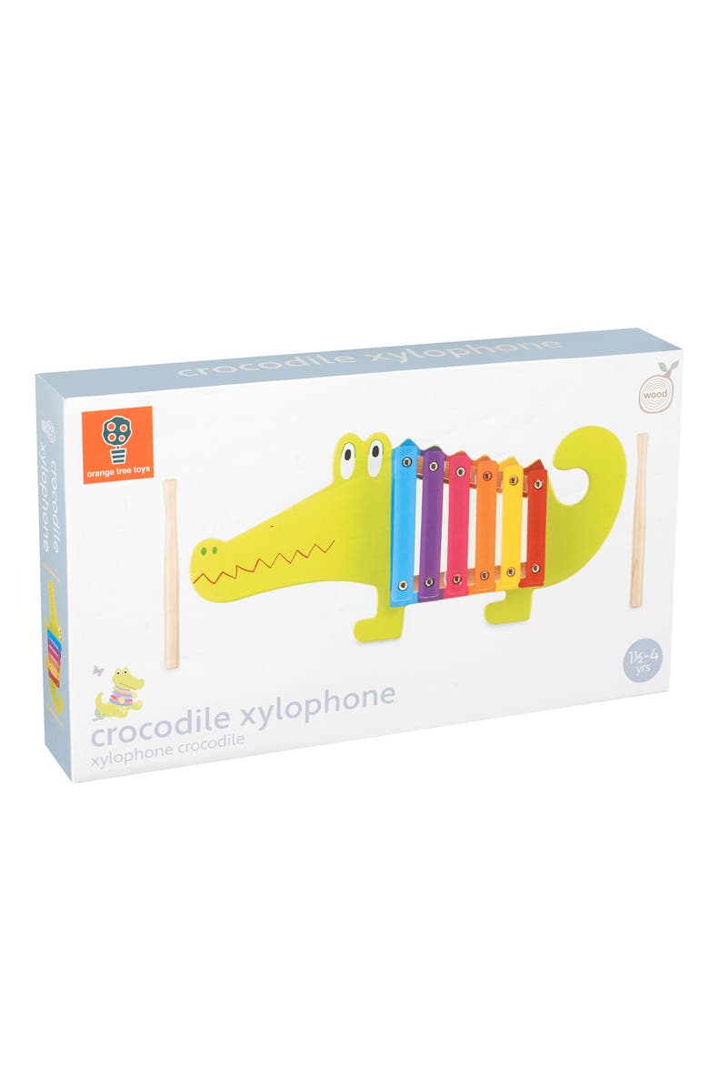 ORANGE TREE TOYS Xylophone Crocodile, Developmental Toy, Ages 3+, Alternate, color, Multicolored
