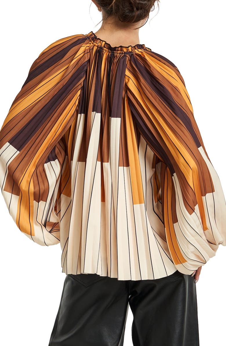 CIEBON Nicolette Printed Top, Alternate, color, Yellow Multi