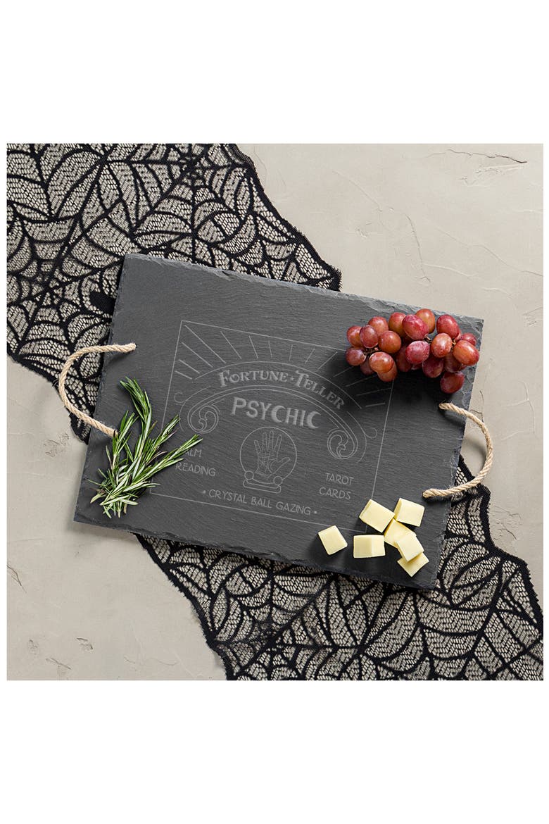 Fortune Teller Slate Serving Tray, Alternate, color, BLACK