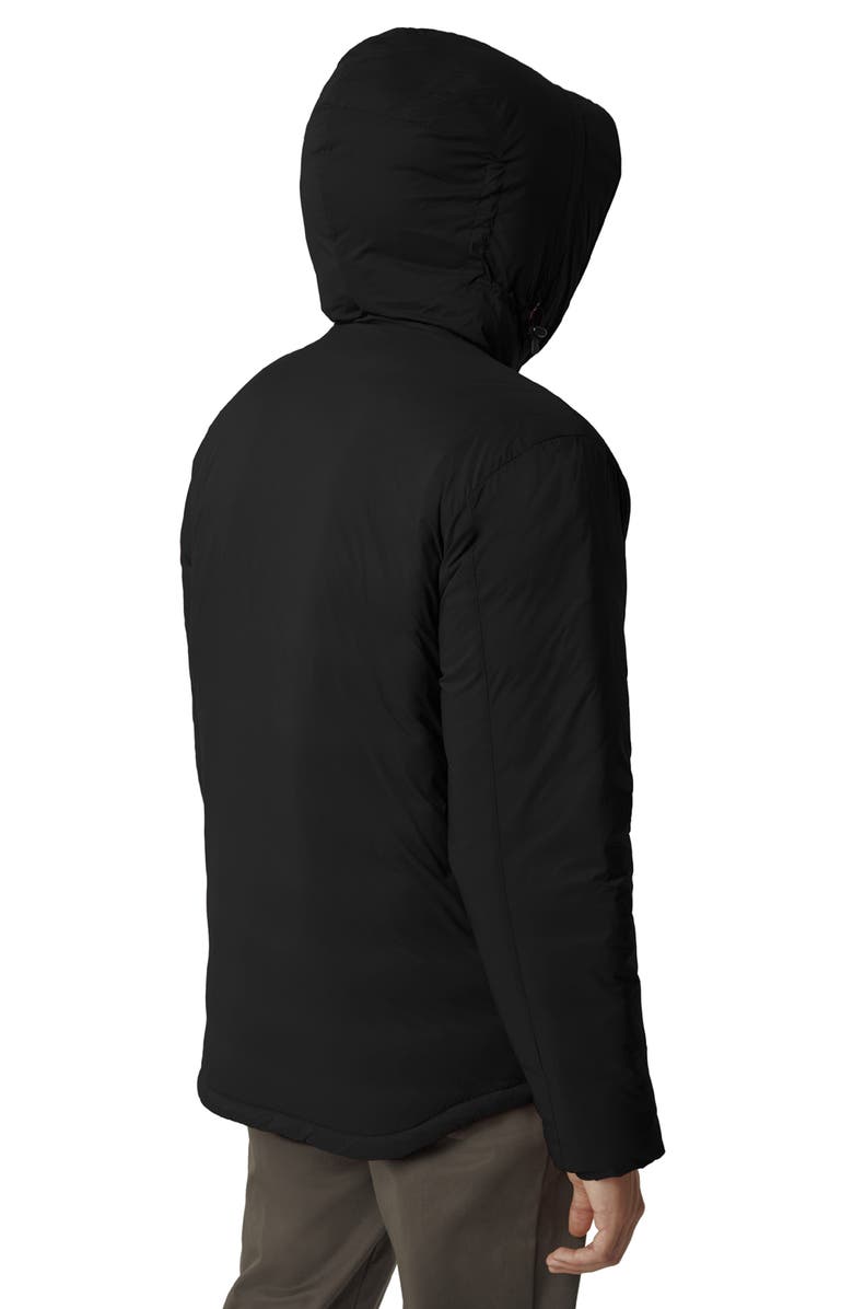 Canada Goose Lodge Packable Down Hooded Jacket, Alternate, color, Black