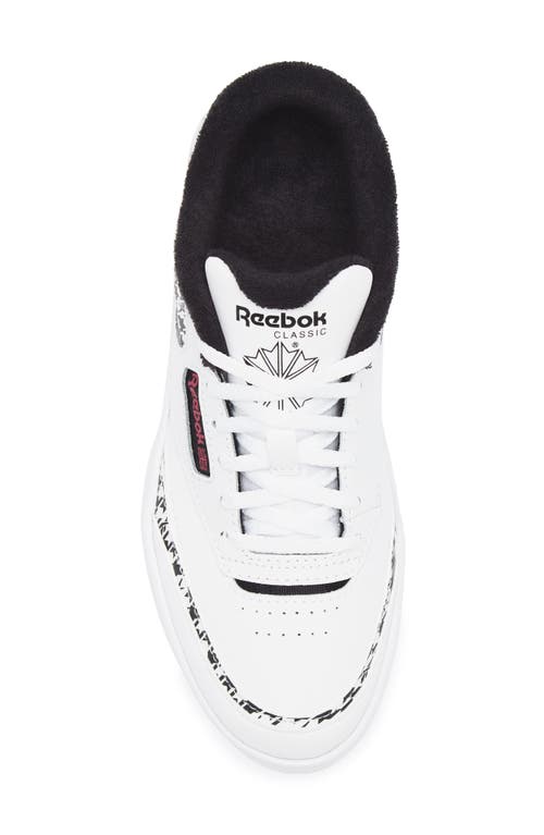 Reebok Kids' Club C Extra Sneaker In White