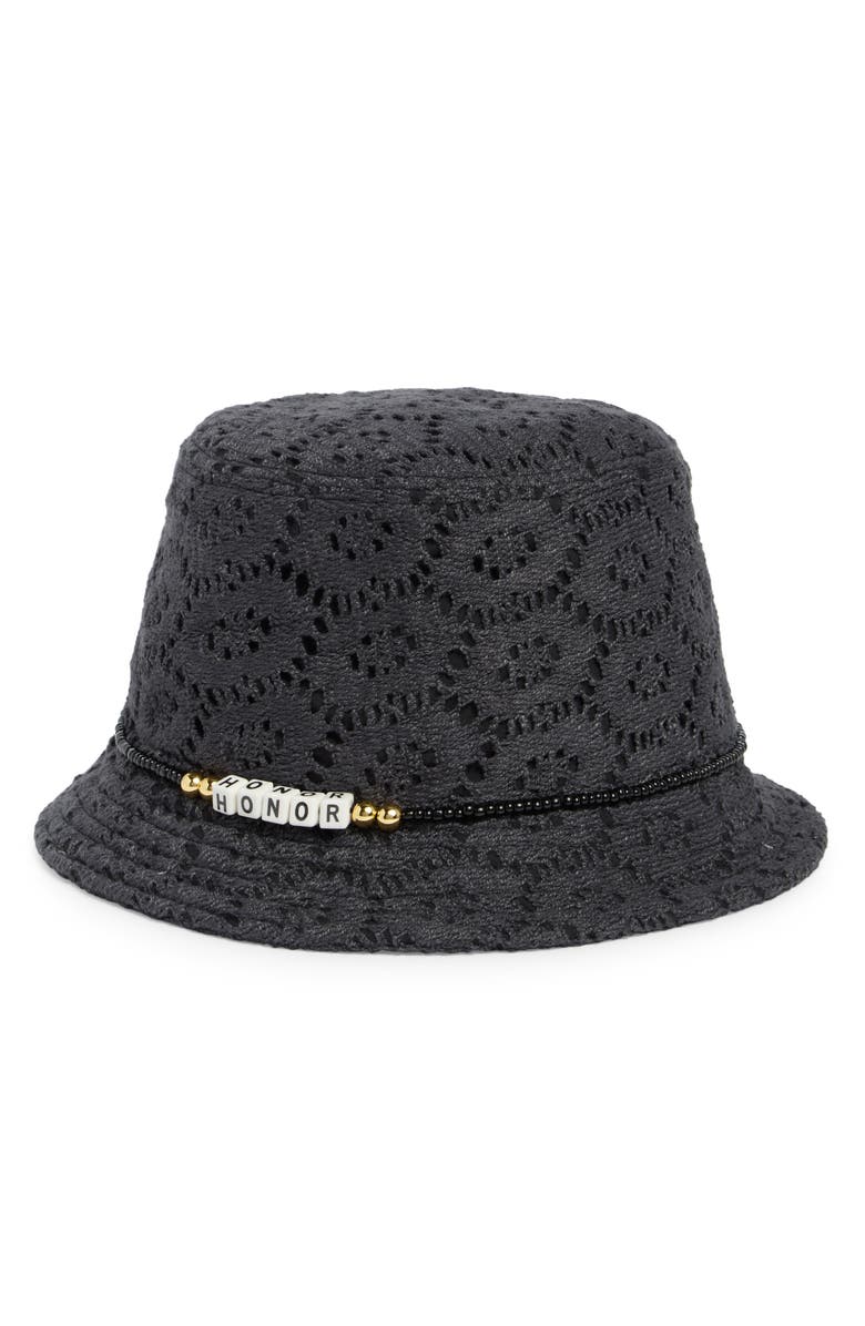 HONOR THE GIFT Friendship Crochet Cotton Bucket Hat, Main, color, 