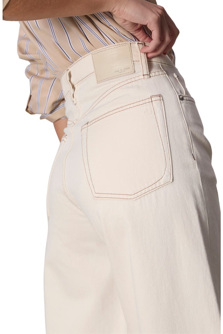 Sofie Wide Leg Ankle Jeans, Alternate, color, ECRU