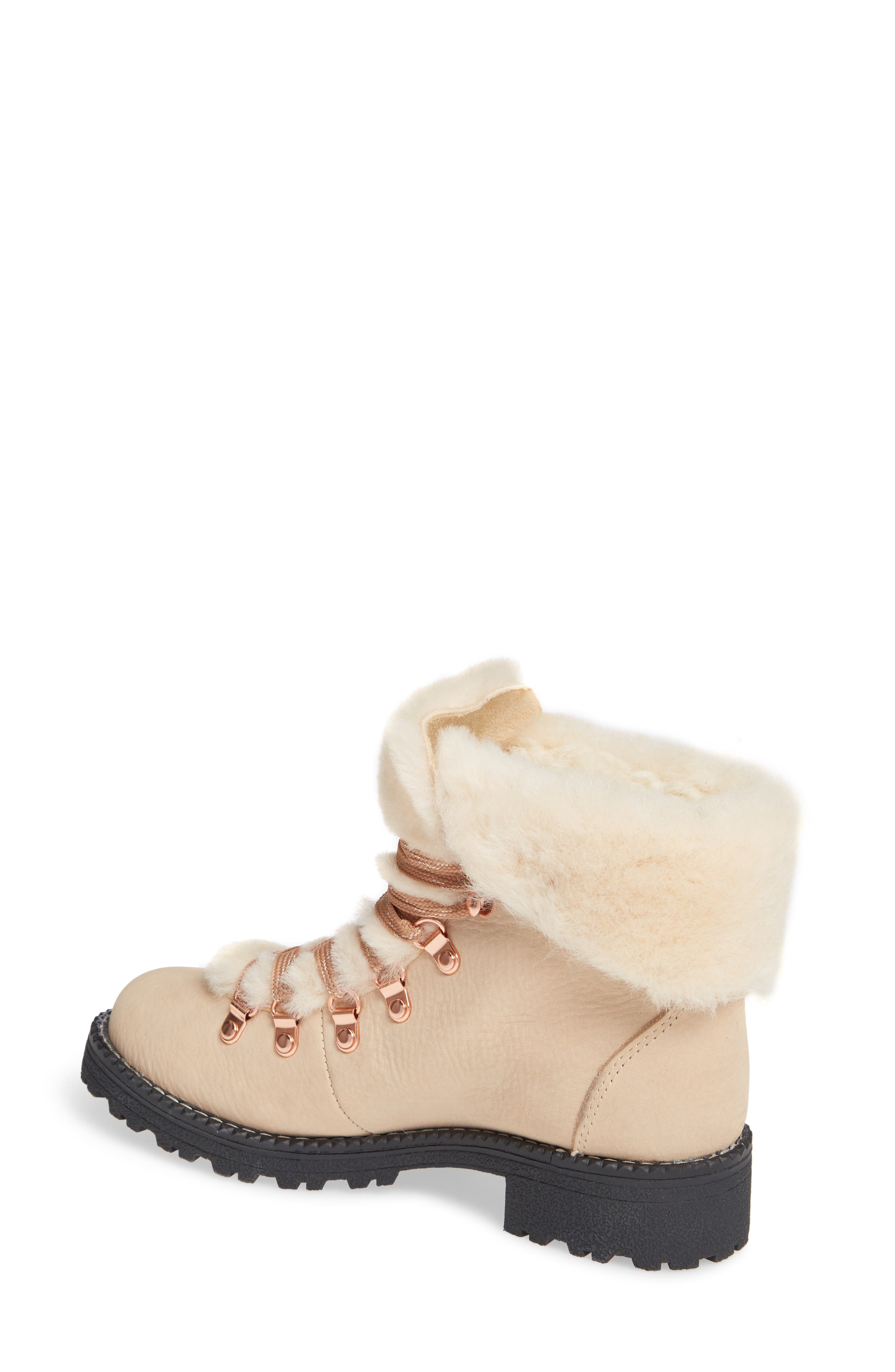 J.Crew Nordic Genuine Shearling Cuff Winter Boot, Alternate, color, 