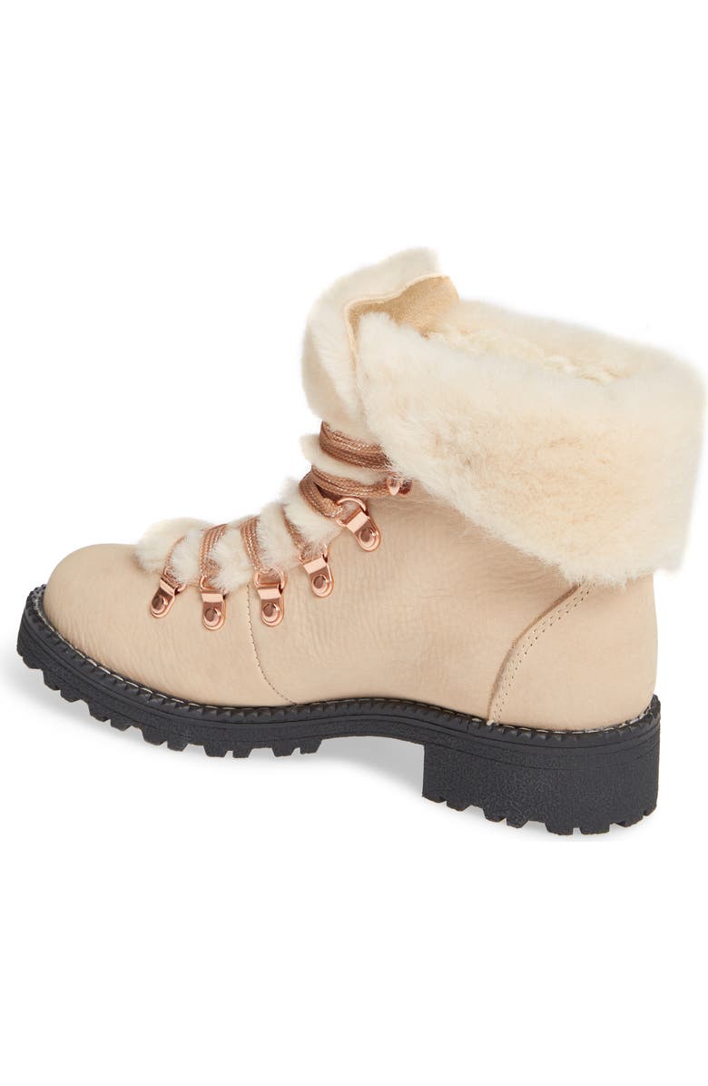 J.Crew Nordic Genuine Shearling Cuff Winter Boot, Alternate, color,