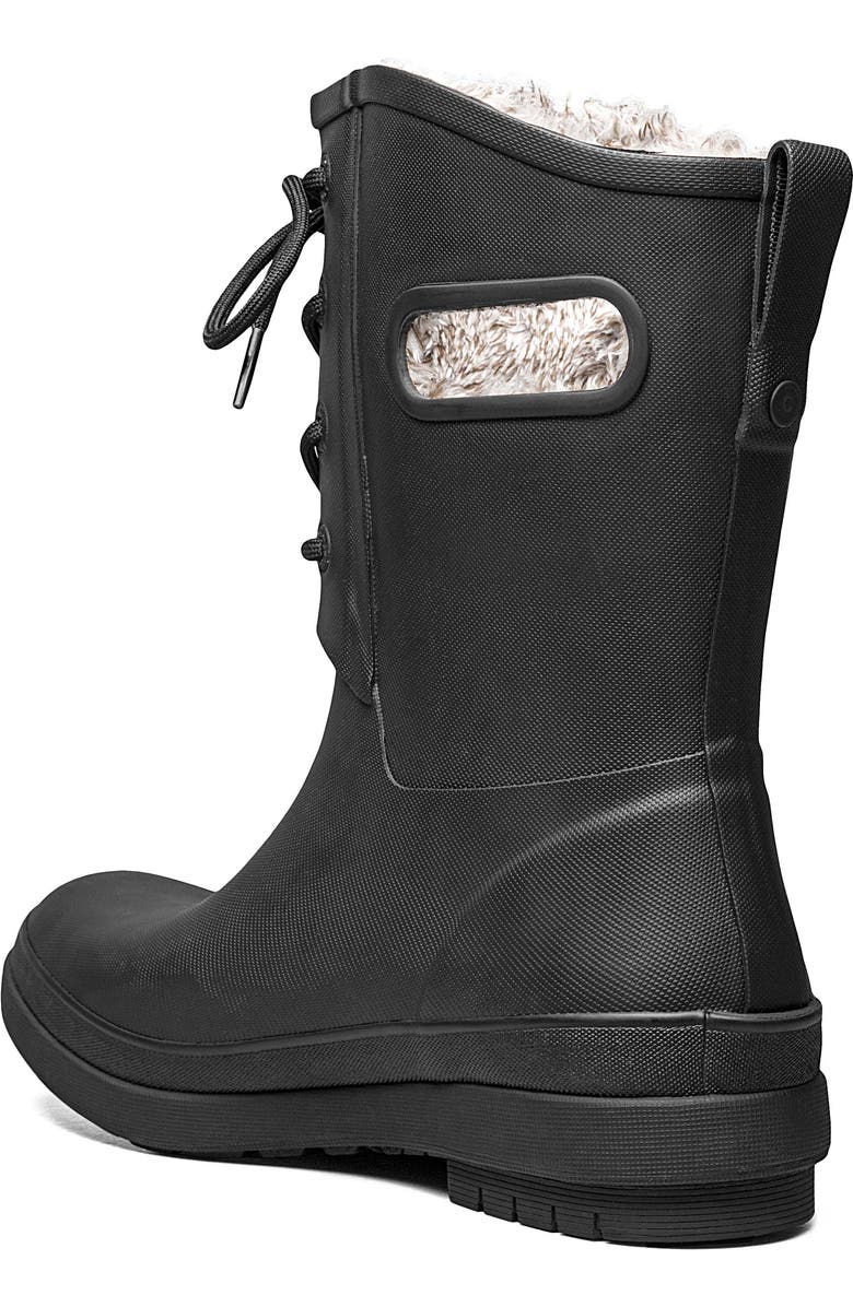 Bogs Amanda II Lace-Up Waterproof Boot, Alternate, color, Black