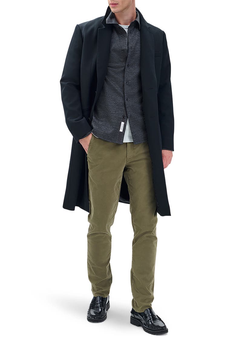 Tomlin Merino Wool Button-Up Shirt, Alternate, color, CHARCOAL
