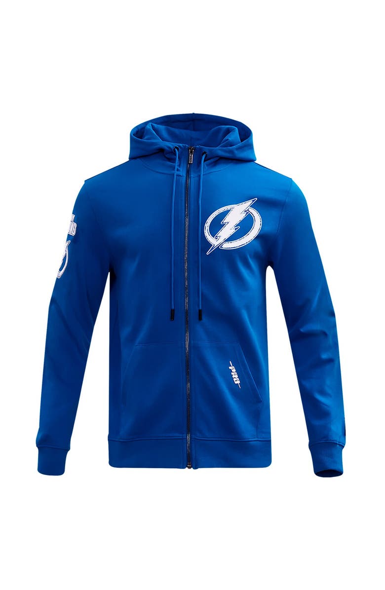 PRO STANDARD Men's Pro Standard Blue Tampa Bay Lightning Classic Chenille Full-Zip Hoodie Jacket, Alternate, color, Blue