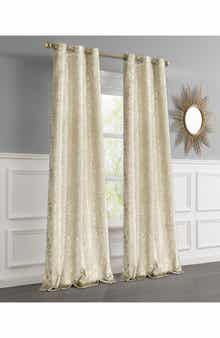 Set of 2 Jacquard Room Darkening Curtains