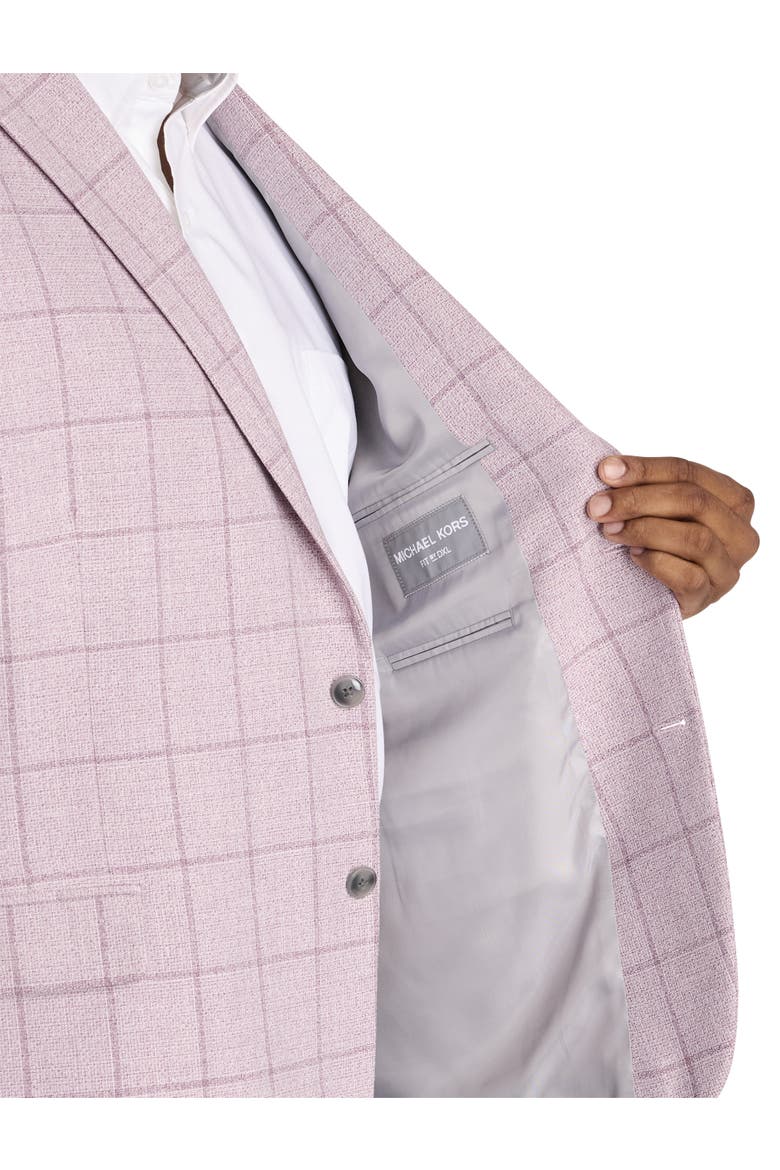 Big & Tall Windowpane Sport Coat V2, Alternate, color, PINK