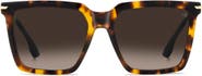 Victoria Beckham VB 1022/S 56mm Rectangular Sunglasses