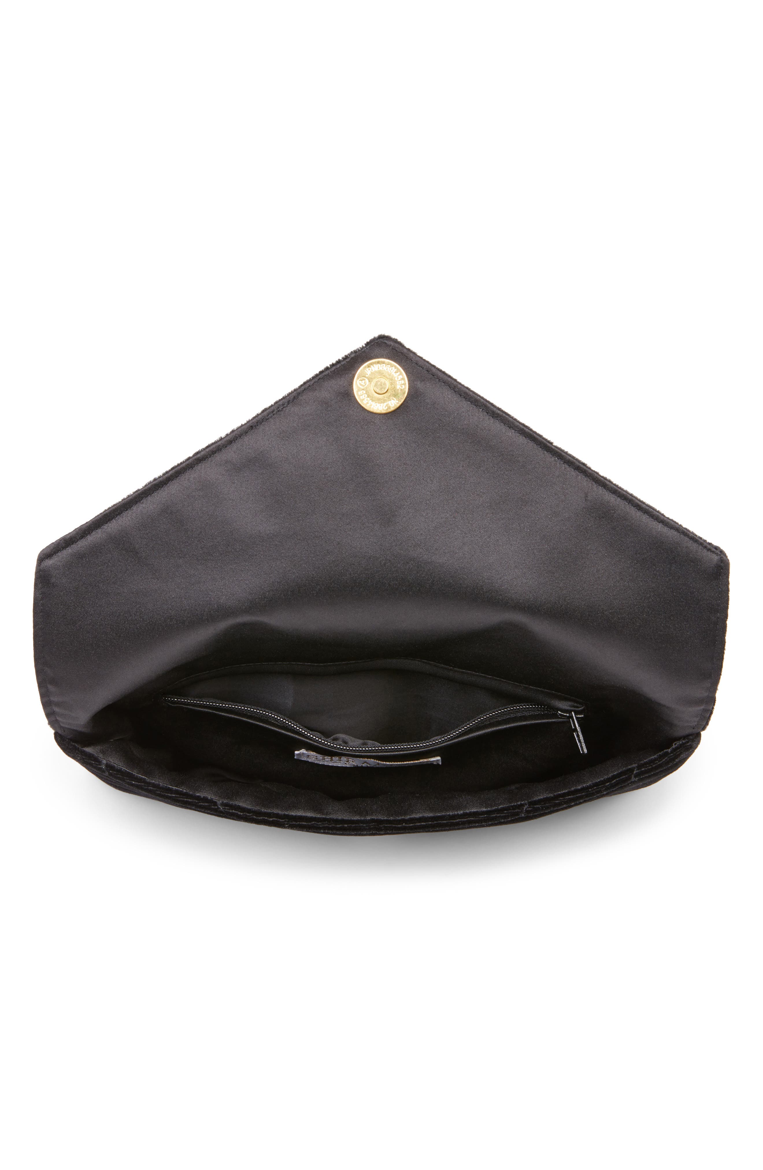 Shiraleah Alexis Velvet Envelope Clutch, Alternate, color, 