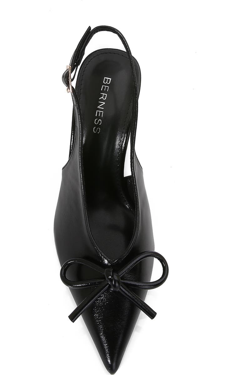 BERNESS Edda Pointed Toe Slingback Pump, Alternate, color, Black