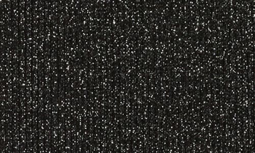 Ichi Crossback Shimmer Long Sleeve Sweater Dress In Black