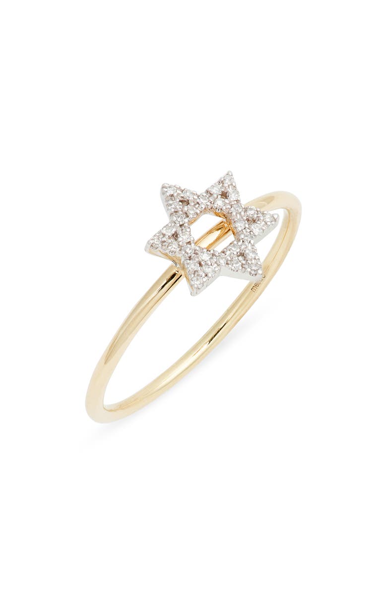Meira T Star of David Diamond Ring, Main, color, Yellow