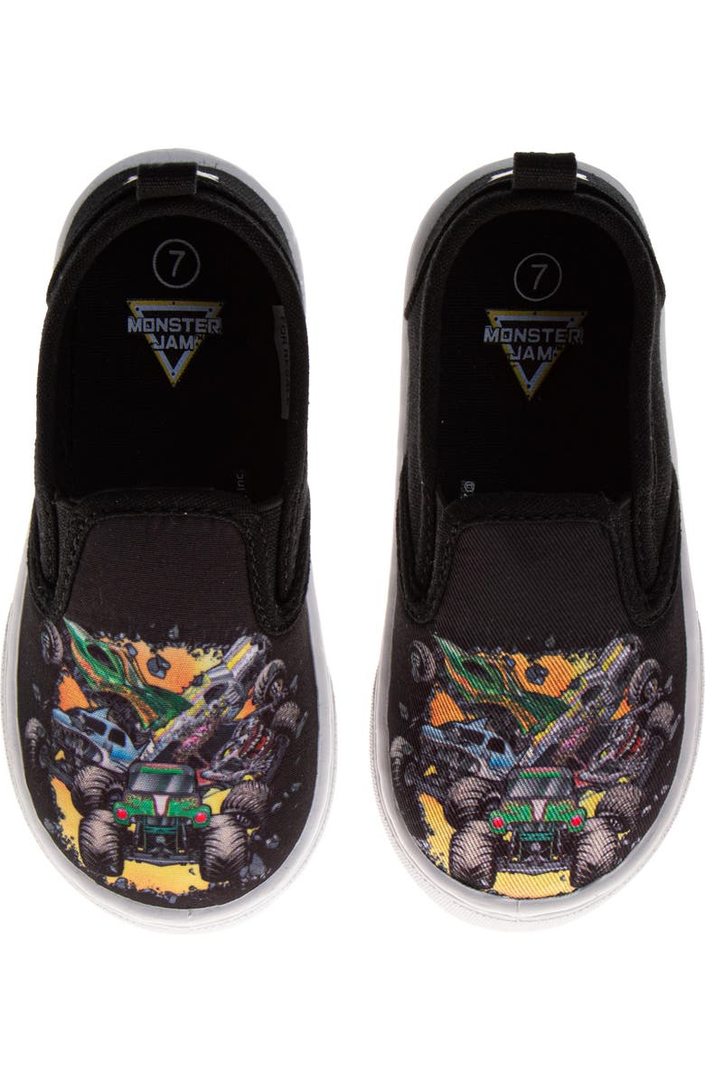 JOSMO Kids' Monster Jam Monster Truck Slip-On Sneaker, Alternate, color,