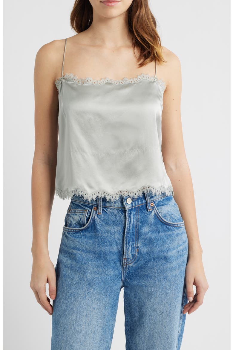 Loure Lace Camisole, Main, color, EUCALYPTUS