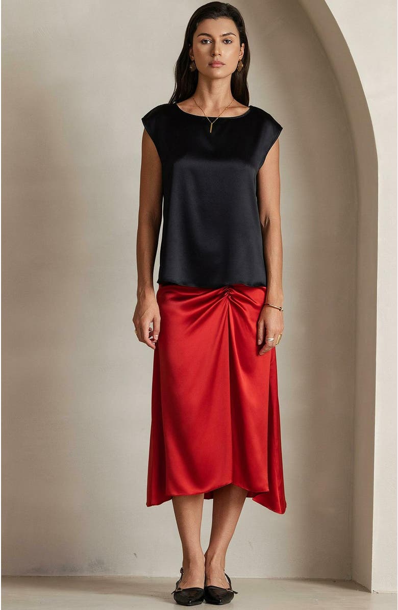 SILKSILKY 19Momme Silk Casual Sleeveless Top, Alternate, color, 