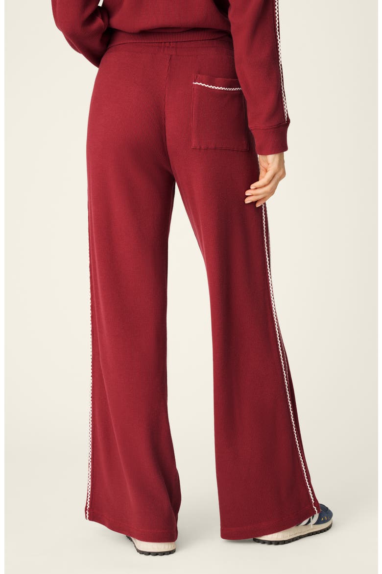 Every Day Wide Leg Lounge Pants, Alternate, color, DARK WINE