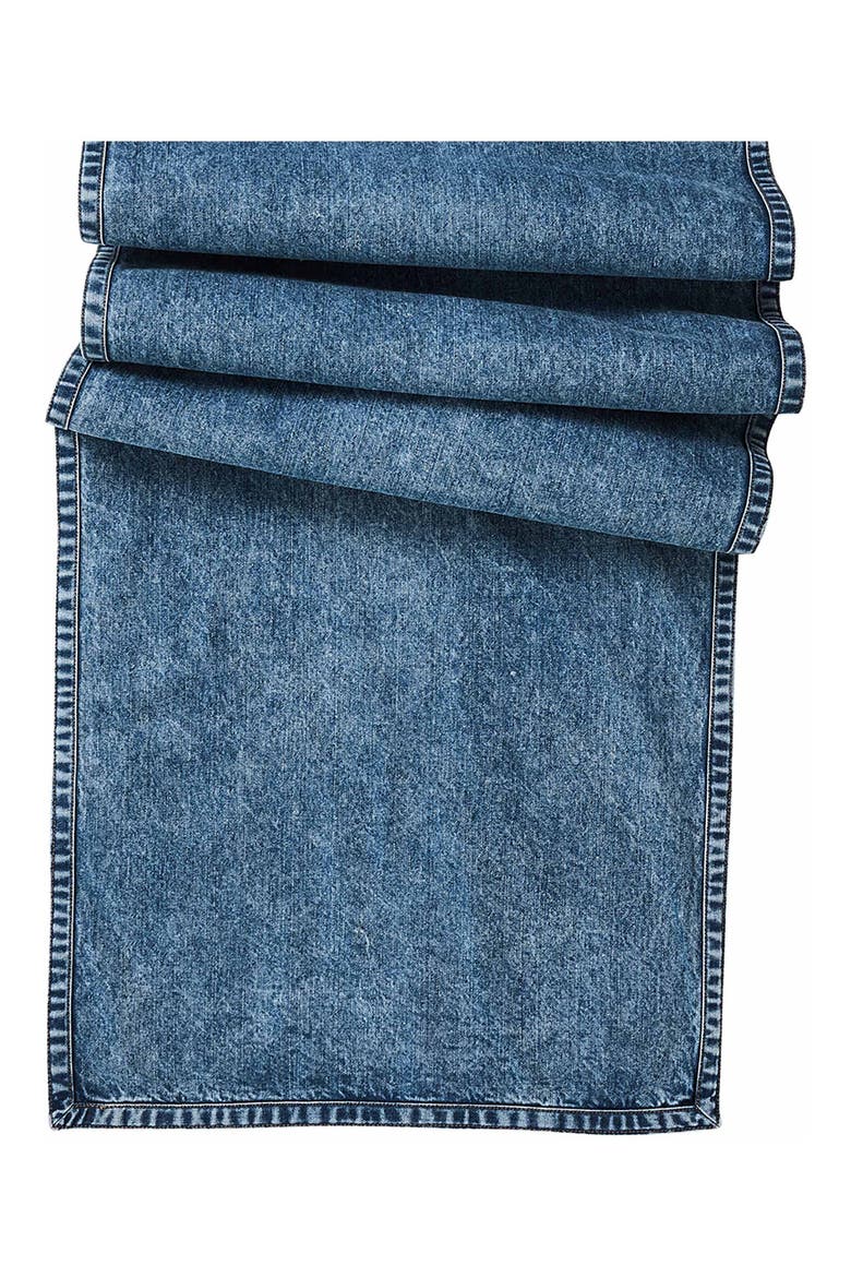 Denim Table Runner, Main, color, BLUE