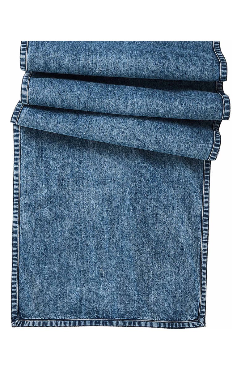 Juliska Denim Table Runner, Main, color, Blue