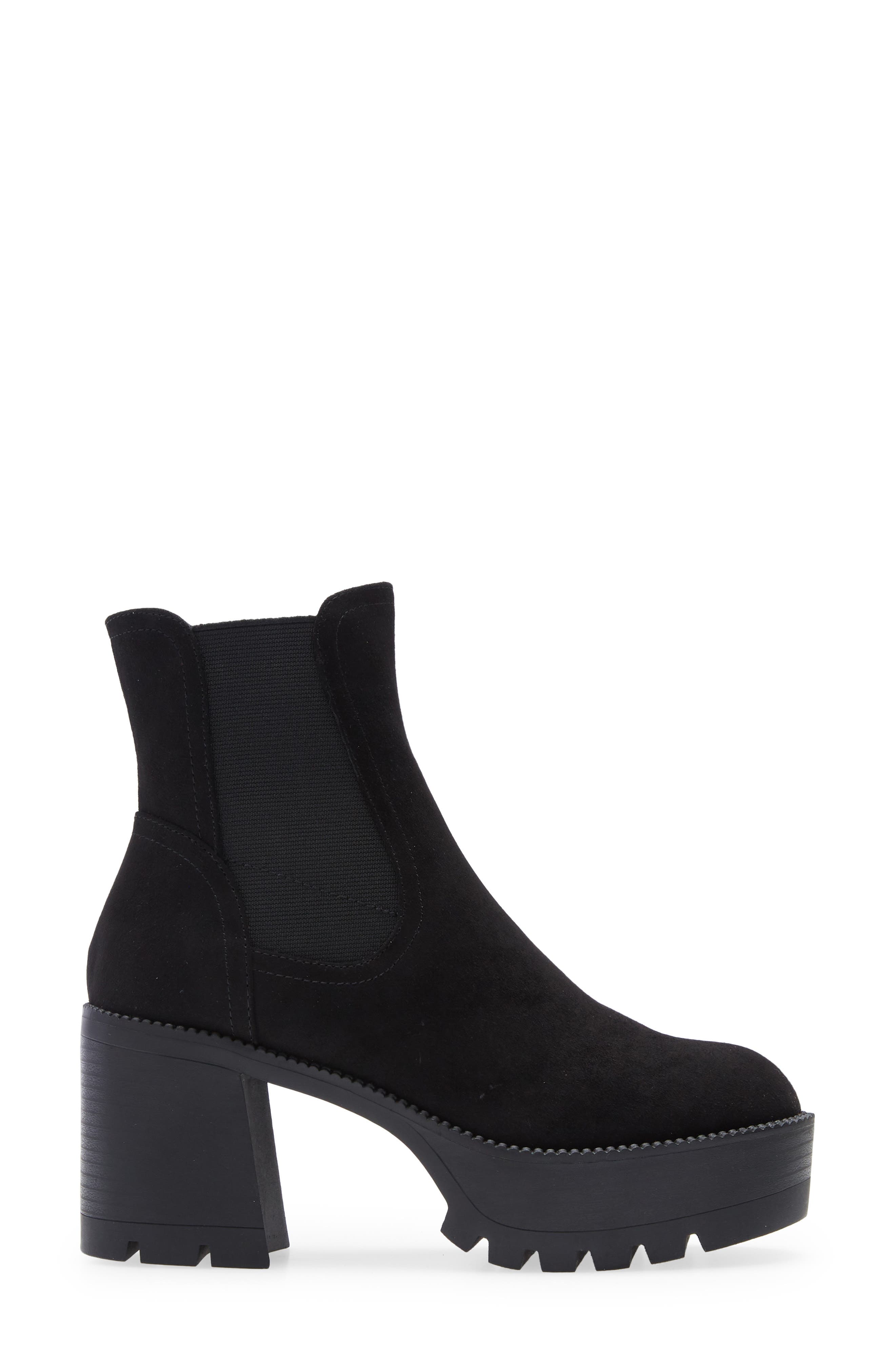 Jillyan Platform Chelsea Bootie, Alternate, color, BLACK