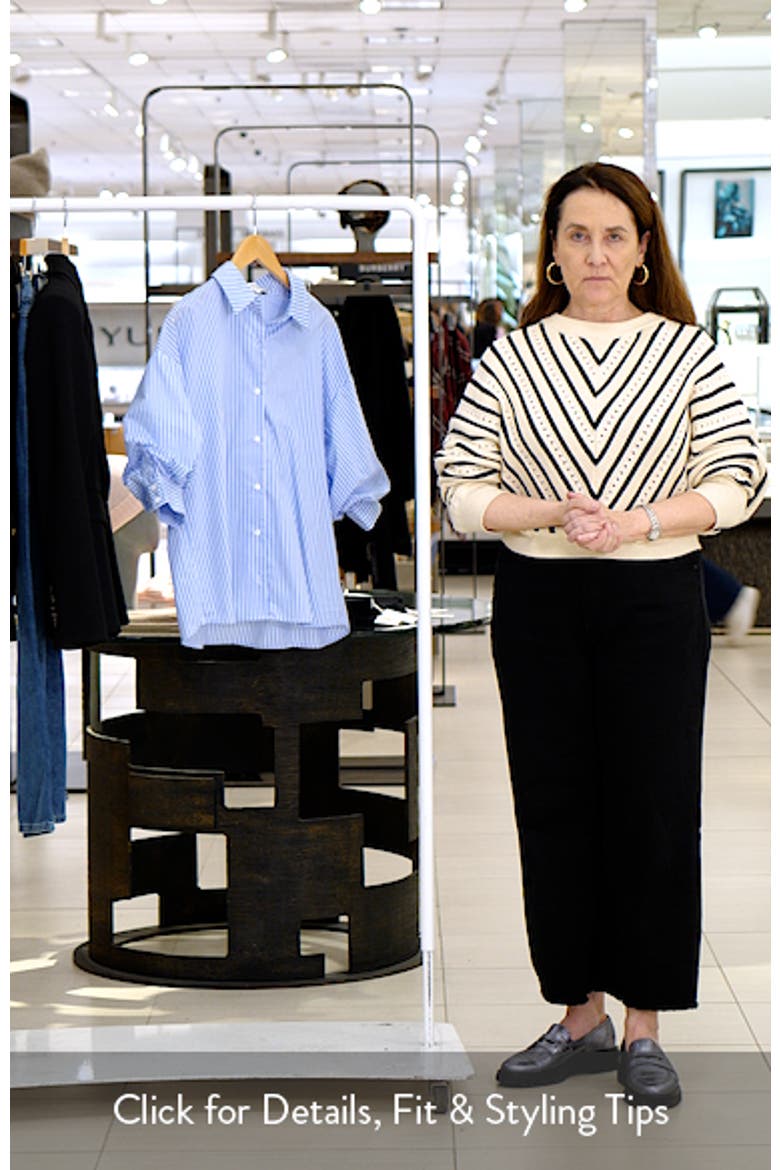 Stripe Balloon Shirt (Women) | Nordstrom