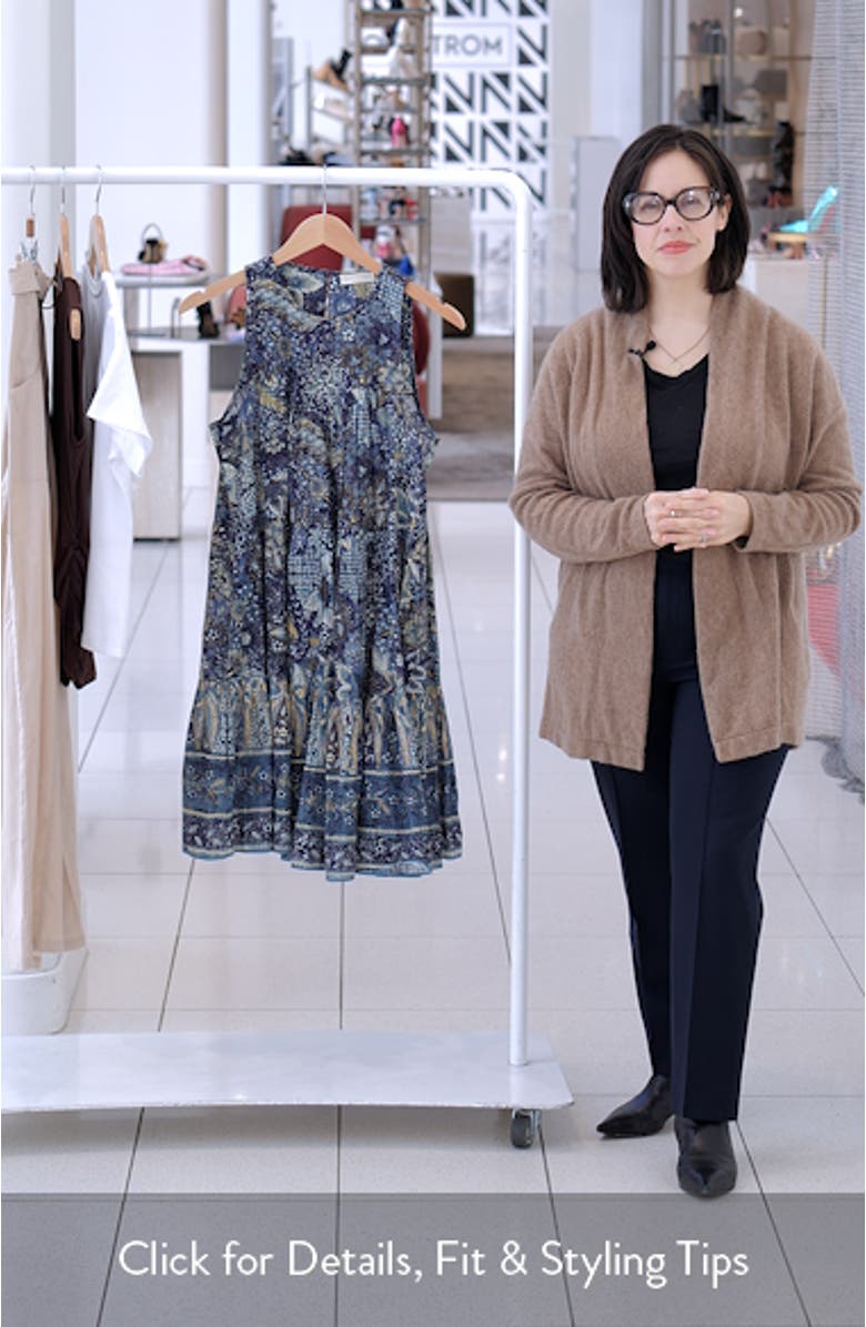 Mari Cotton Blend Trapeze Dress, sales video thumbnail