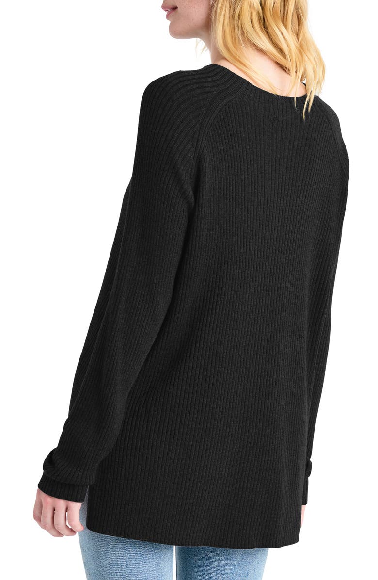 Splendid Georgie Rib Tunic Sweater, Alternate, color,