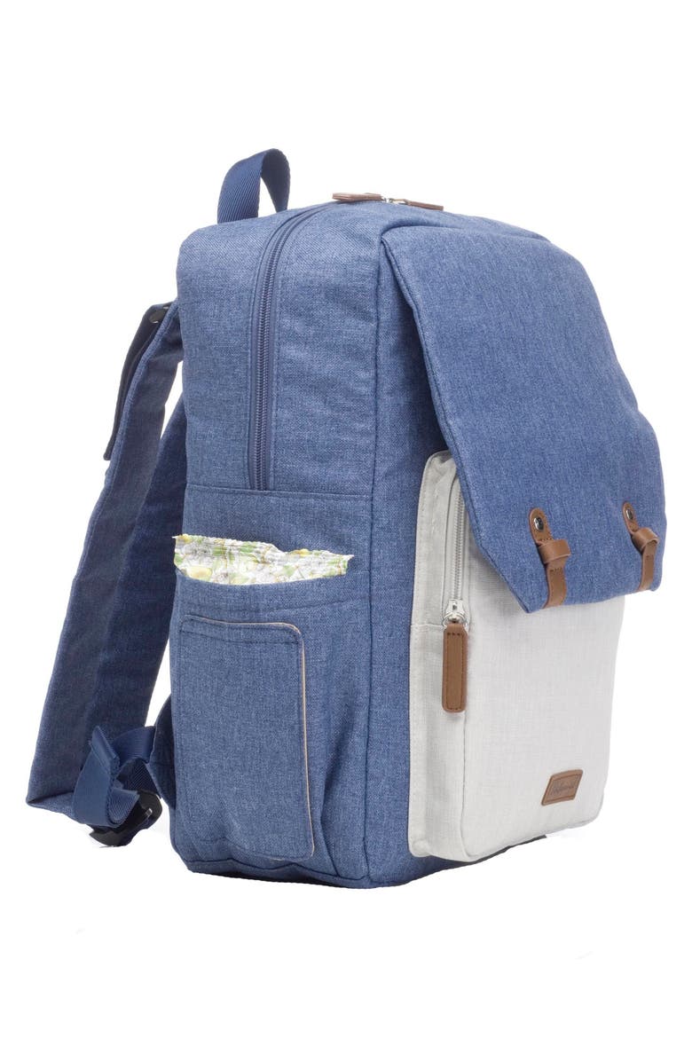 George Water Resistant Diaper Backpack, Alternate, color, MID BLUE/ OATMEAL
