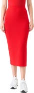 Akris punto Stretch Virgin Wool Midi Pencil Skirt