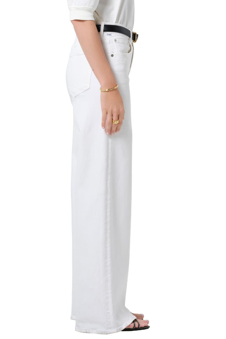 Lyra High Waist Wide Leg Jeans, Alternate, color, SOFT WHITE