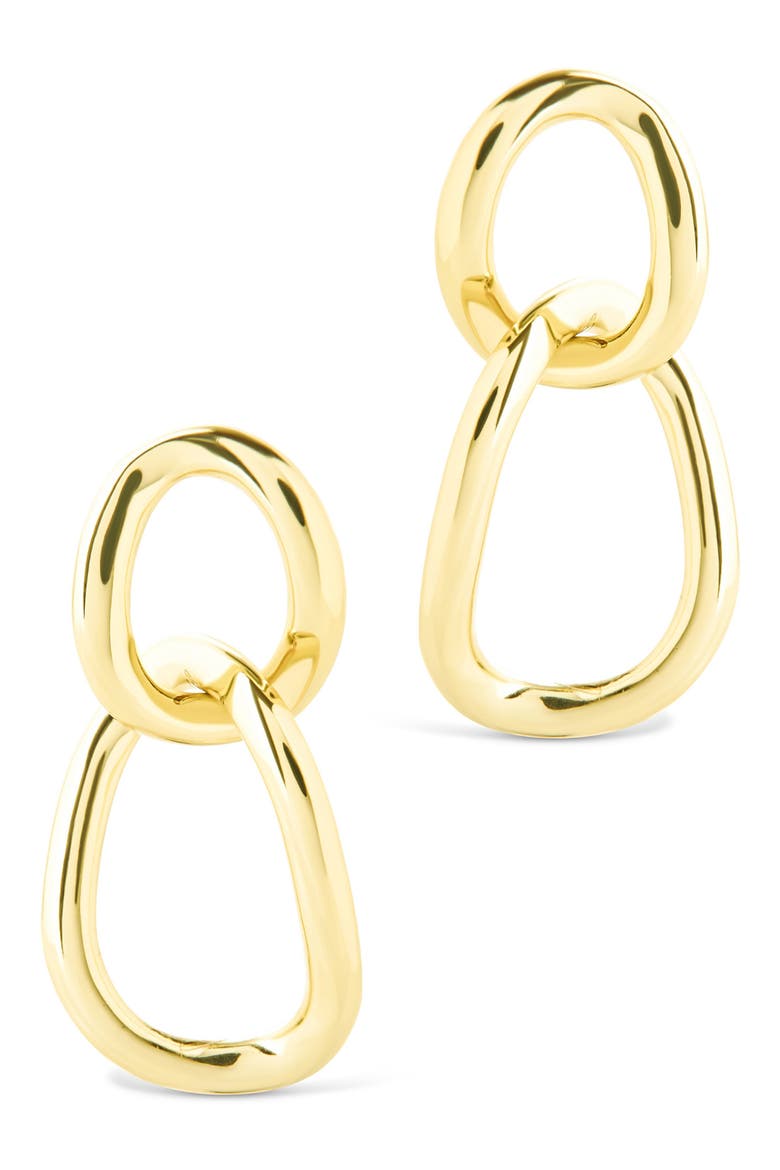 Cruz Double Link Drop Earrings, Alternate, color, GOLD