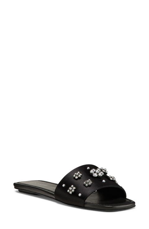 Poppy Embellished Slide Sandal (Women)