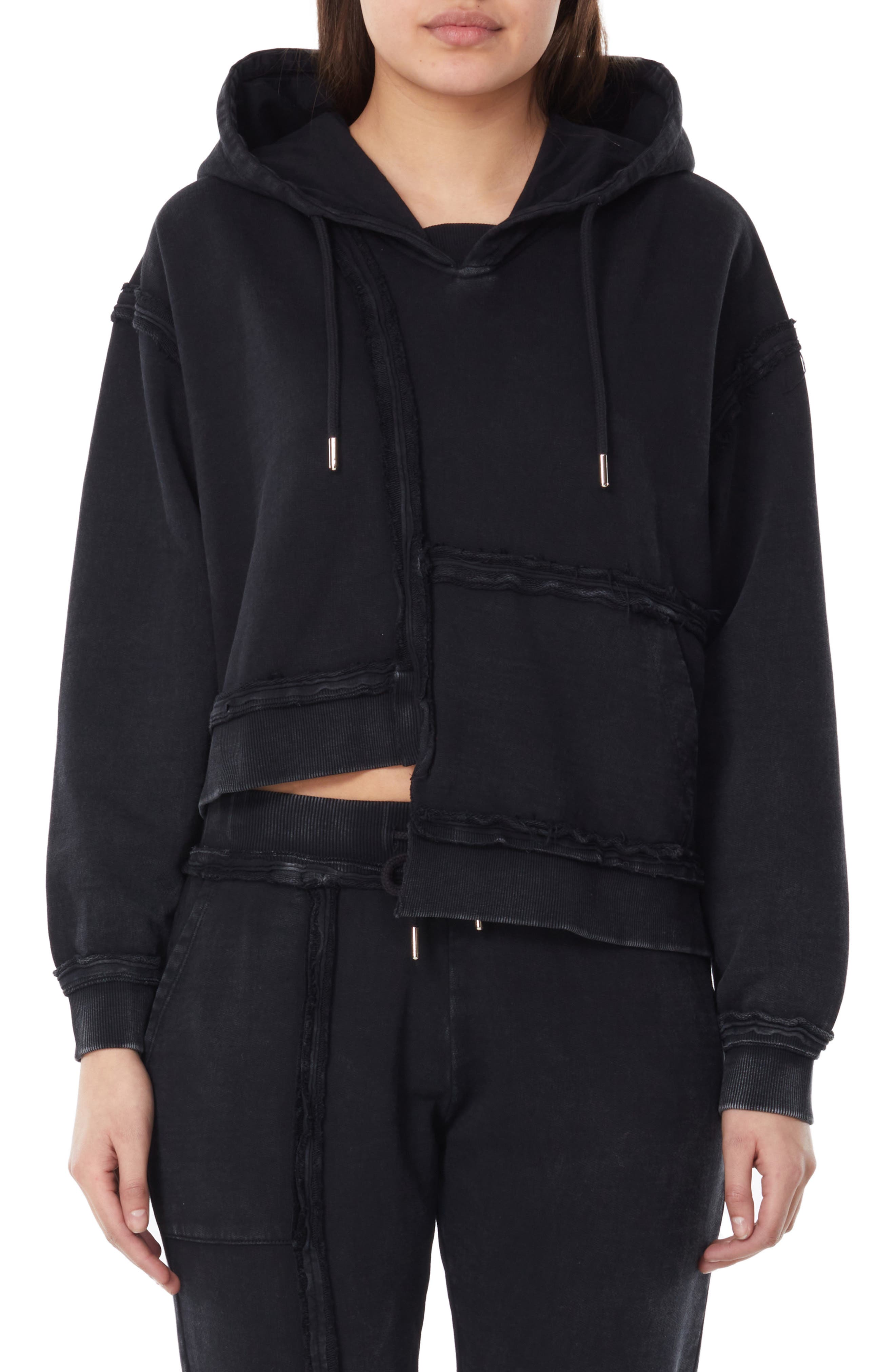 elevenparis Asymmetrical Cotton Hoodie