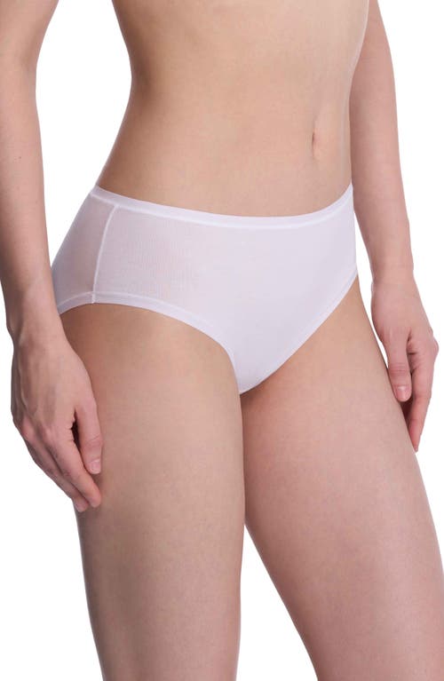 Natori Bliss Bare Cotton Hipster Briefs In White