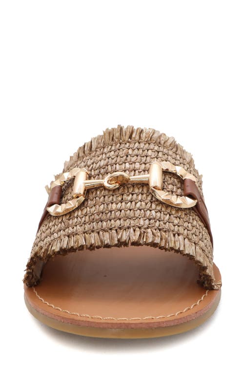 Yoki Karmen Bit Slide Sandal In Brown