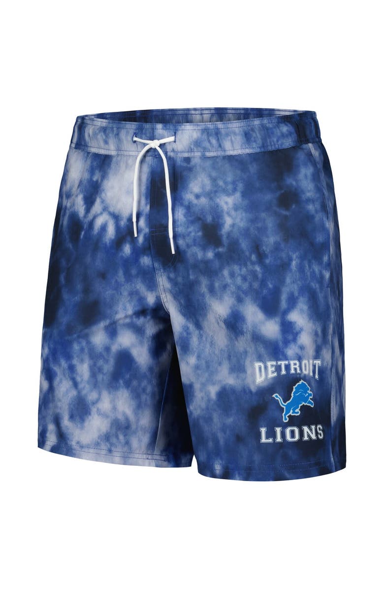 G-III SPORTS BY CARL BANKS Men's G-III Sports by Carl Banks  Blue Detroit Lions Change Up Volley Swim Trunks, Alternate, color, 