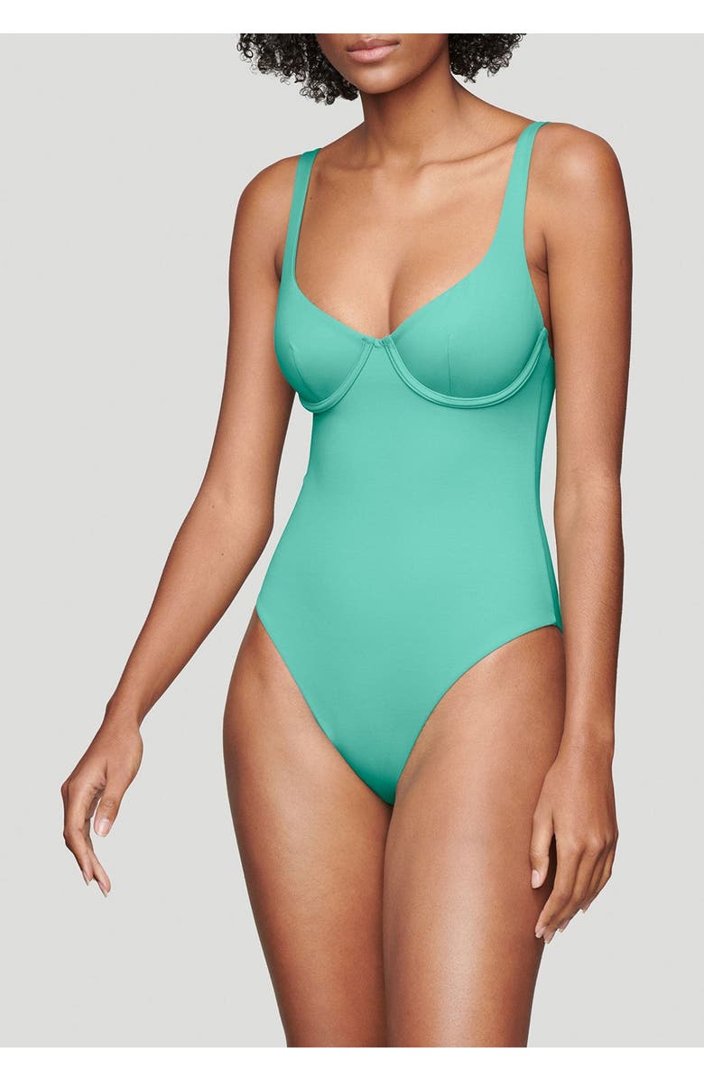 CUUP The Scoop One Piece Swim, Alternate, color, Tide