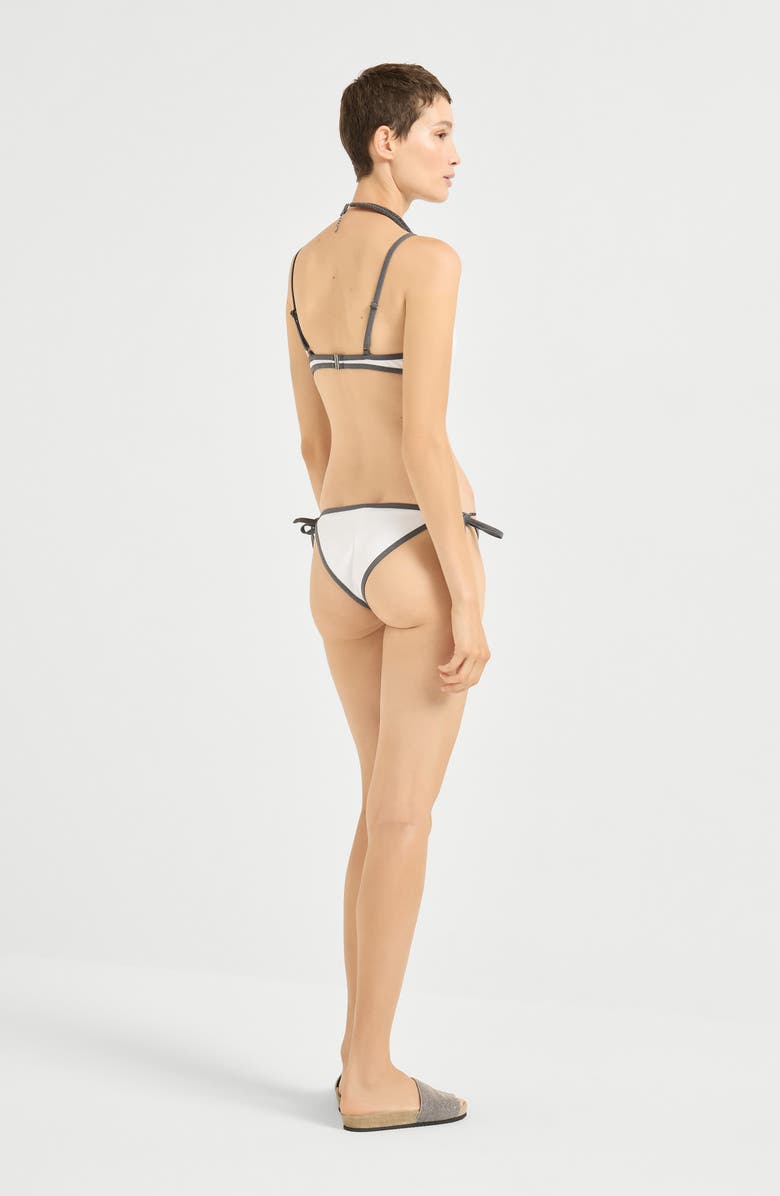 Brunello Cucinelli Bikini top with monili, Alternate, color, 