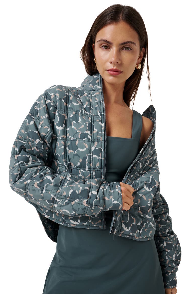 City Edge Quilted Jacket, Alternate, color, DARK SLATE MULTI