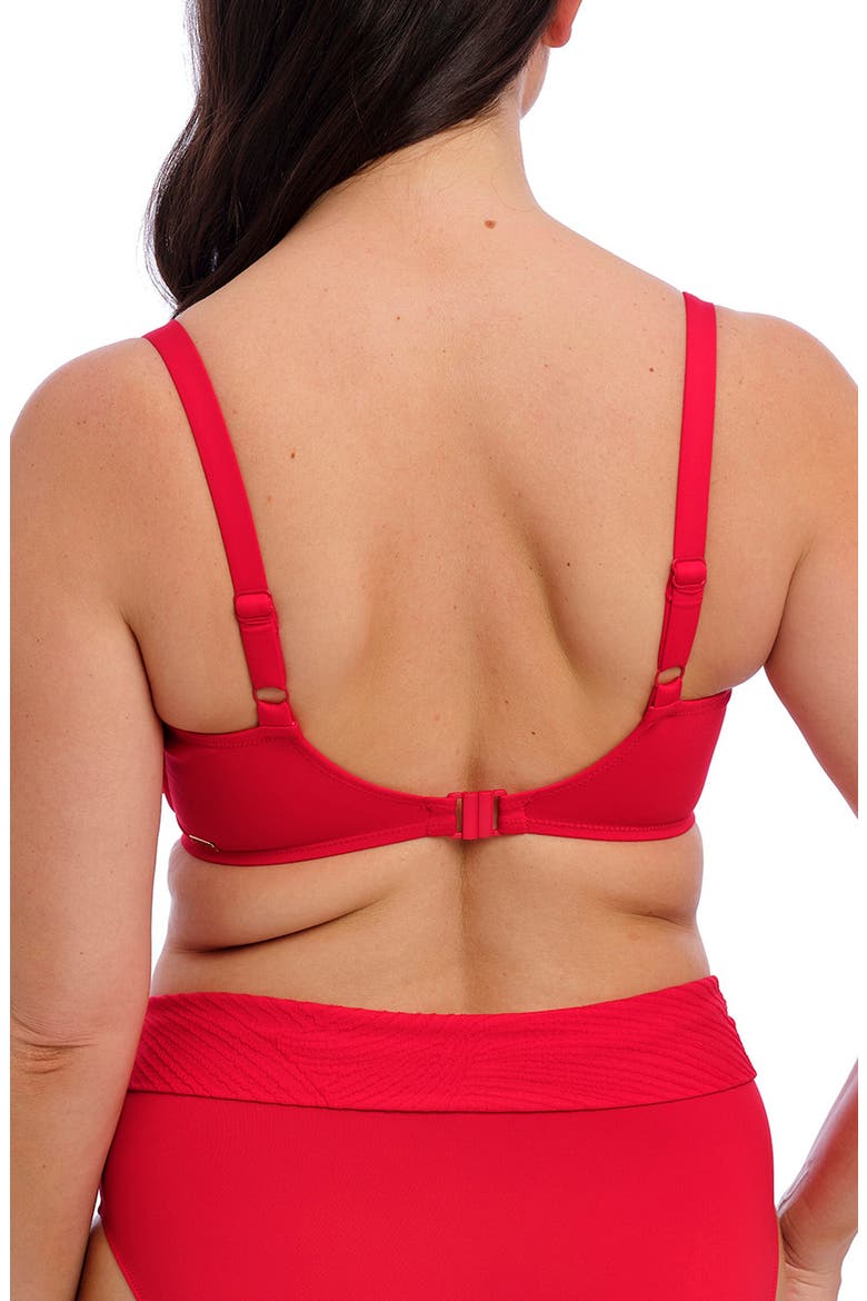 Ottawa Underwire Wrap Front Bikini Top, Alternate, color, RADIANT RED