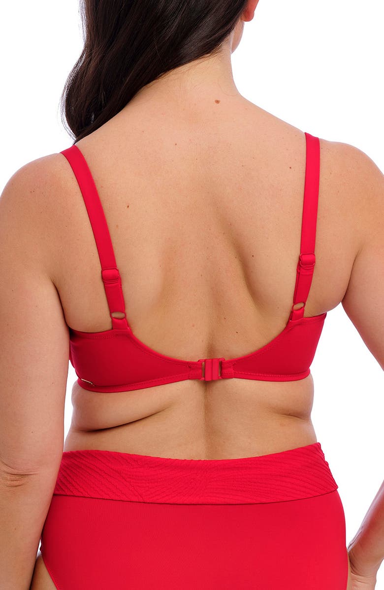Fantasie Ottawa Underwire Wrap Front Bikini Top, Alternate, color, Radiant Red