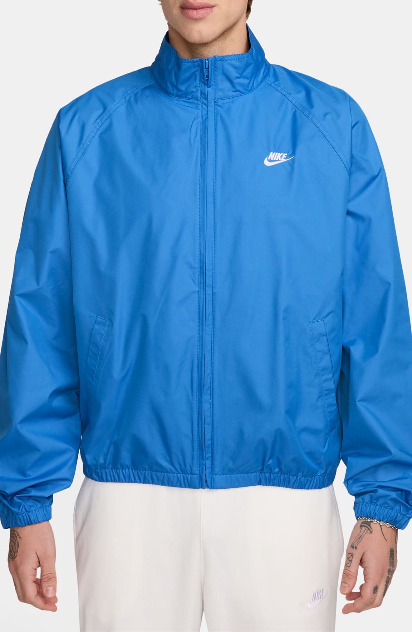 トップス　メンズ　M　ヴェイパーキット　ブルー NIKE Sportswear Club Water Repellent Full-Zip Jacket (Men) | Nordstrom