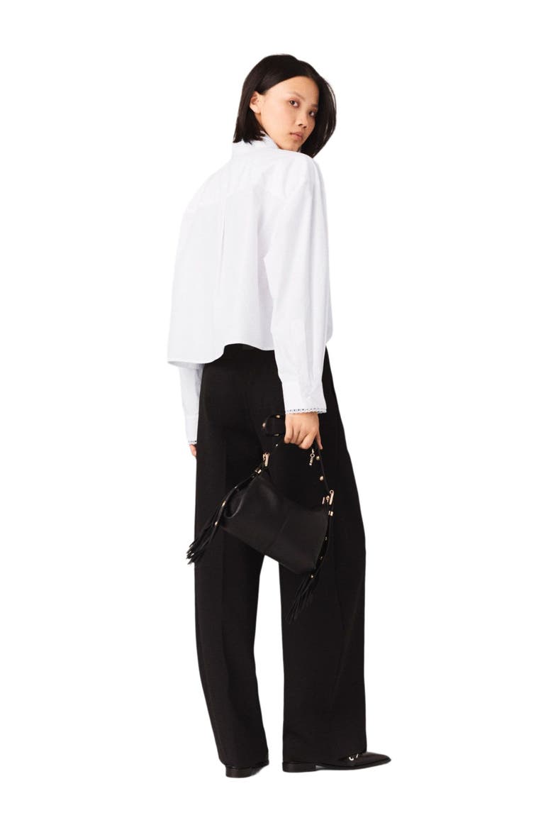 Balloon suit trousers, Alternate, color, Black